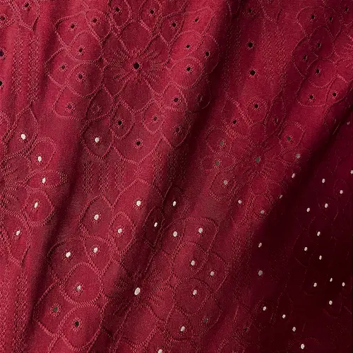 Malha Laise Vitral Floral - Marsala - 1,60m de Largura