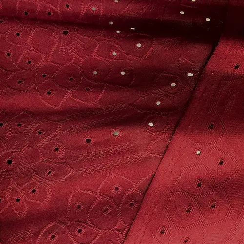 Malha Laise Vitral Floral - Marsala - 1,60m de Largura