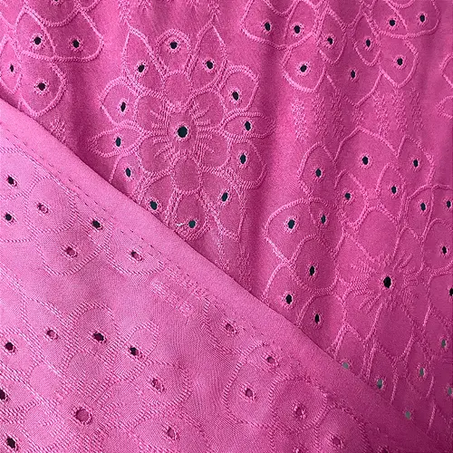 Malha Laise Vitral Floral - Rosa Pink - 1,60m de Largura