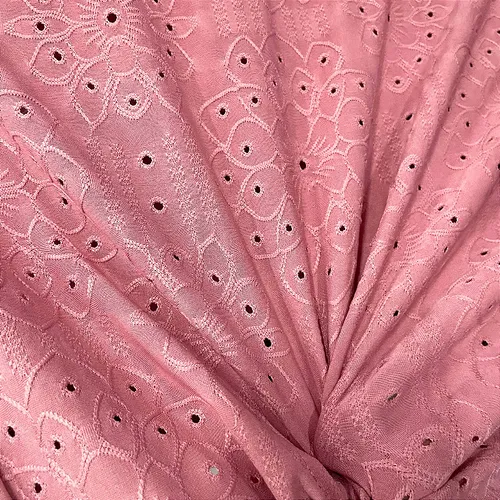 Malha Laise Vitral Floral - Rosa - 1,60m de Largura