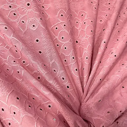 Malha Laise Vitral Floral - Rosa - 1,60m de Largura