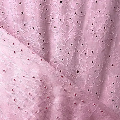 Malha Laise Vitral Floral - Rosa Claro - 1,60m de Largura