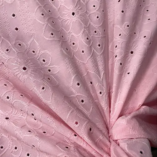 Malha Laise Vitral Floral - Rosa Claro - 1,60m de Largura