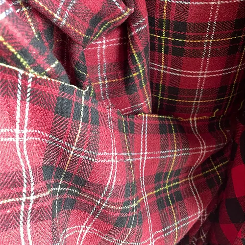 Flanela Xadrez Cachá - Vermelho, Amarelo e Preto