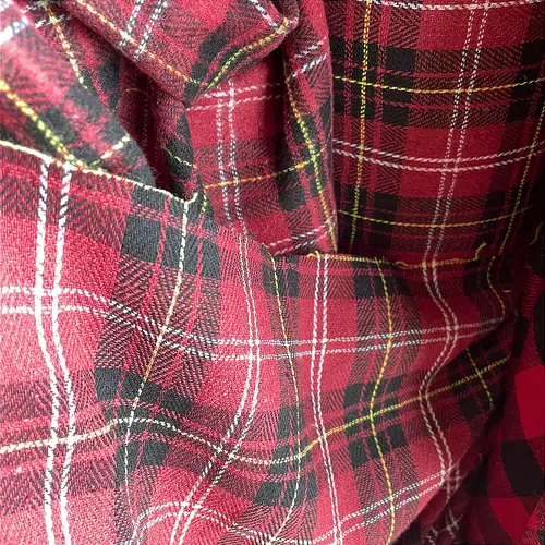 Flanela Xadrez Cachá - Vermelho, Amarelo e Preto