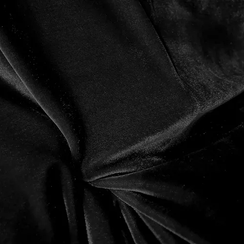 Tecido Veludo Cristal - Preto - 1,50m de Largura