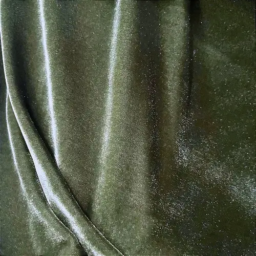 Tecido Veludo Cristal - Verde Militar - 1,50m de Largura