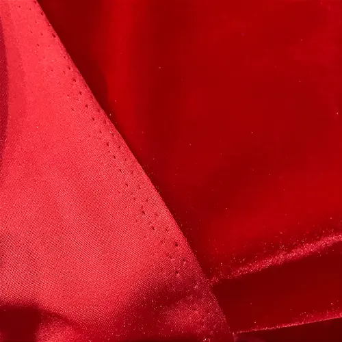 Tecido Veludo Cristal - Vermelho - 1,50m de Largura