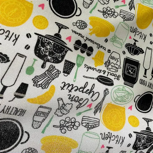 Atoalhado Estampado Felpudo - Culinária - 1,47m de Largura