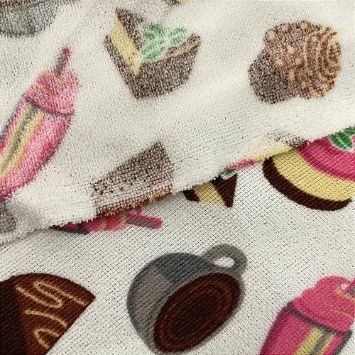 Atoalhado Estampado Felpudo - Doces - 1,47m de Largura