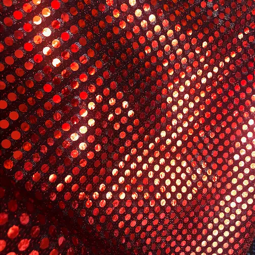 Tecido Paetê Fantasia - Avermelhado - 1,10m de Largura