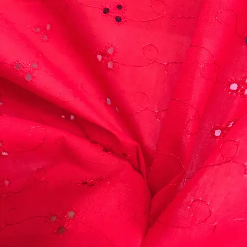 Laise Bordado 100% Poliéster - Pink - 1,45m de Largura