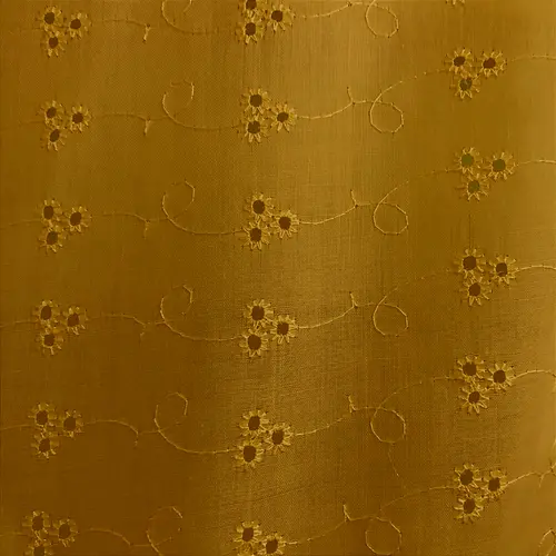 Laise Bordado 100% Poliéster - Bege - 1,45m de Largura