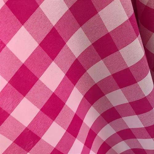 Tecido Oxford Xadrez 2cm - Rosa Pink - 1,50m de Largura