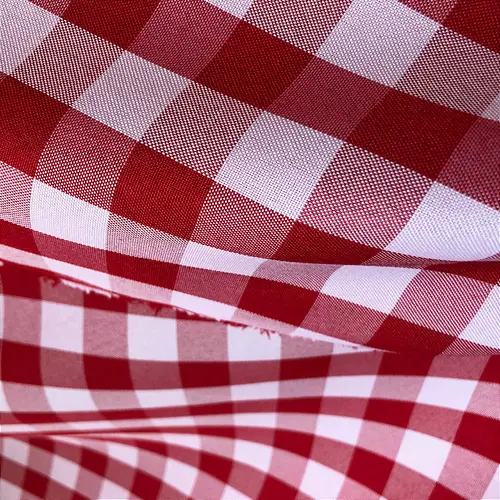 Tecido Oxford Xadrez 2cm - Vermelho - 1,50m de Largura