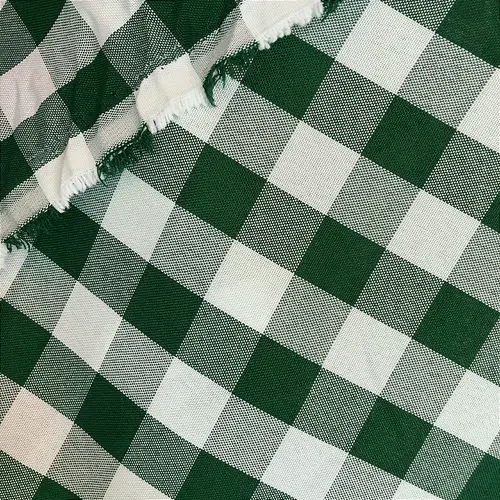 Tecido Oxford Xadrez 2cm - Verde Escuro - 1,50m de Largura