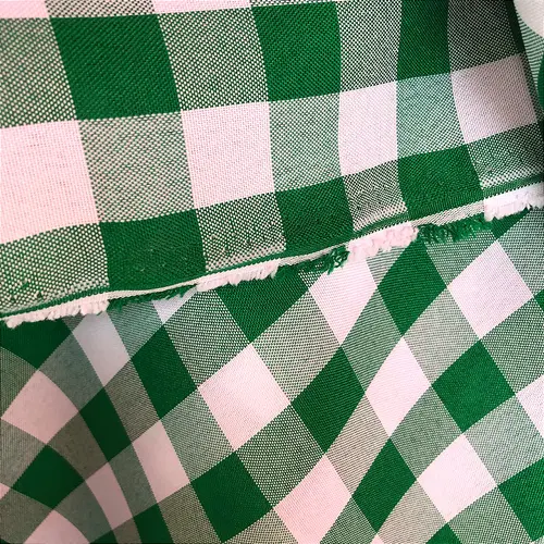Tecido Oxford Xadrez 2cm - Verde Bandeira - 1,50m de Largura