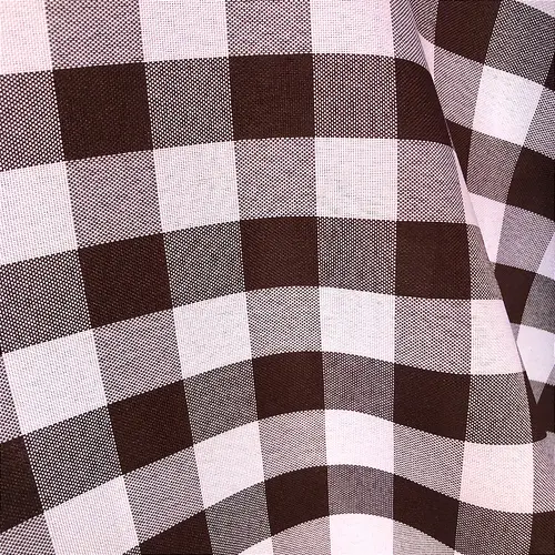 Tecido Oxford Xadrez 2cm - Marrom - 1,50m de Largura