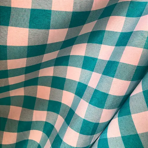 Tecido Oxford Xadrez 2cm - Azul - 1,50m de Largura