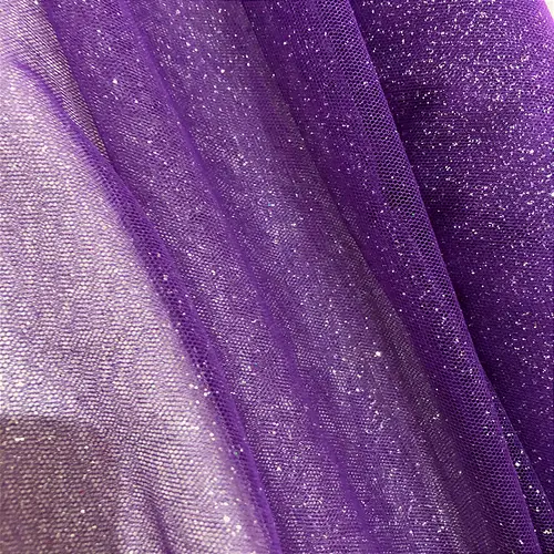 Tule Glitter - Roxo - 1,47m de Largura