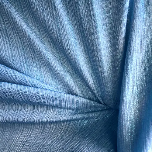 Malha Lamê - Azul Claro - 1,50m de Largura