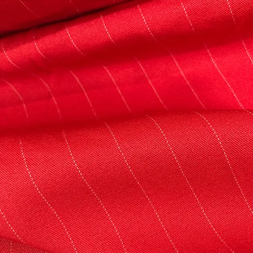 Prada Two Way Risca de Giz - Vermelho - 1,50m de Largura