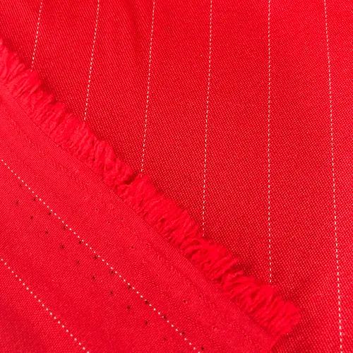 Prada Two Way Risca de Giz - Vermelho - 1,50m de Largura
