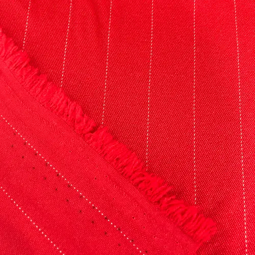 Prada Two Way Risca de Giz - Vermelho - 1,50m de Largura