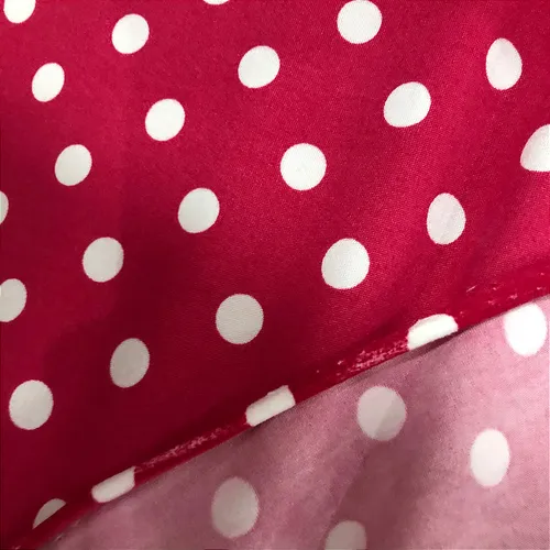 Malha Suede Poá Bolinha 1cm - Rosa Pink - 1,60m de Largura