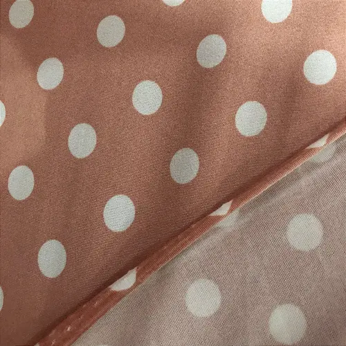 Malha Suede Poá Bolinha 1cm - Rose - 1,60m de Largura