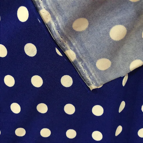 Malha Suede Poá Bolinha 1cm - Azul Royal - 1,60m de Largura