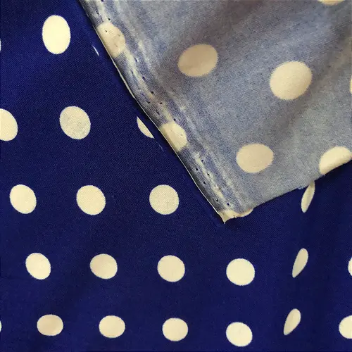 Malha Suede Poá Bolinha 1cm - Azul Royal - 1,60m de Largura