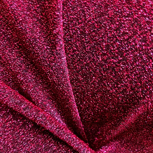 Tecido Lurex - Pink Fundo Preto - 1,50m de Largura