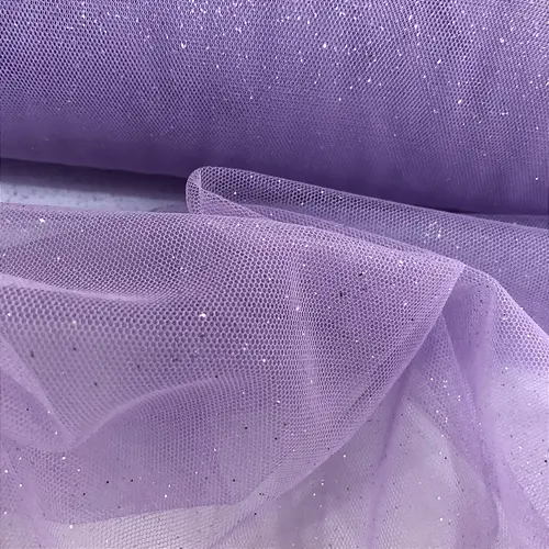 Tule Glitter - Lilás - 1,47m de Largura