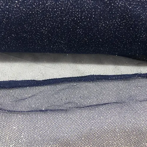Tule Glitter - Azul Marinho - 1,47m de Largura