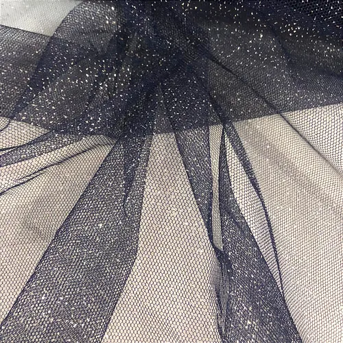 Tule Glitter - Azul Marinho - 1,47m de Largura