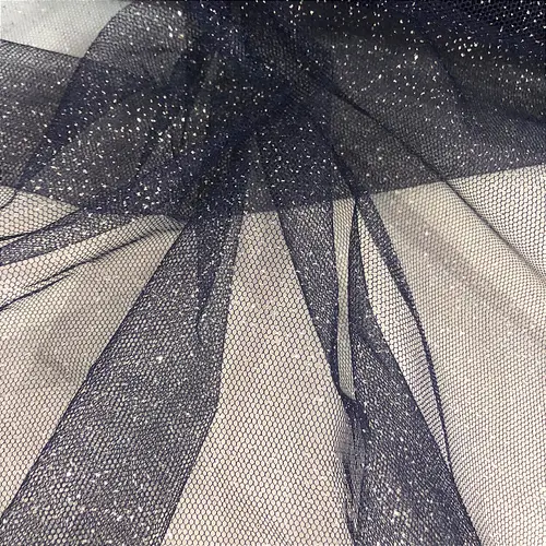 Tule Glitter - Azul Marinho - 1,47m de Largura