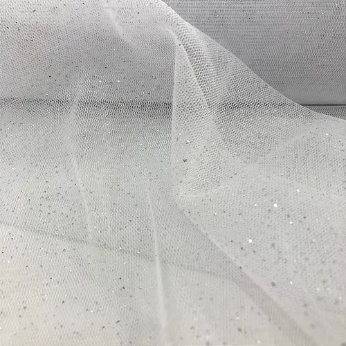 Tule Glitter - Branco - 1,47m de Largura