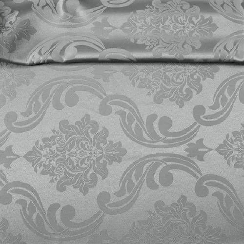 Tecido Jacquard Estampado - Colonial Cinza - 2,80m de Largura