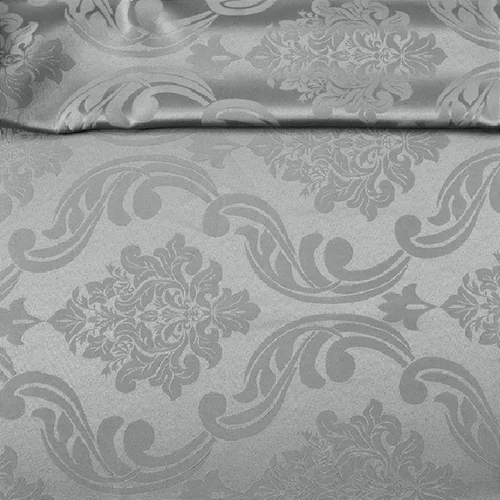 Tecido Jacquard Estampado - Colonial Cinza - 2,80m de Largura