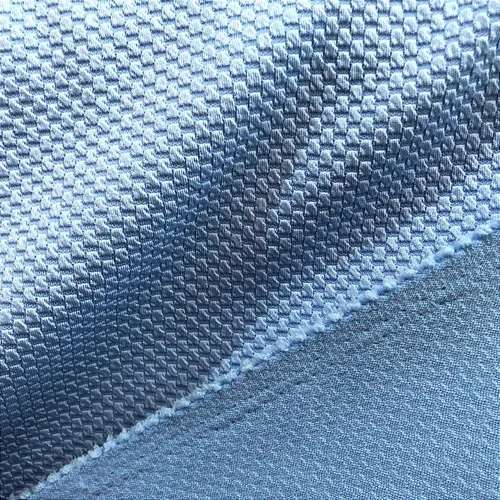 Malha Piquet Casinha de Abelha - Azul Claro - 1,50m de Largura