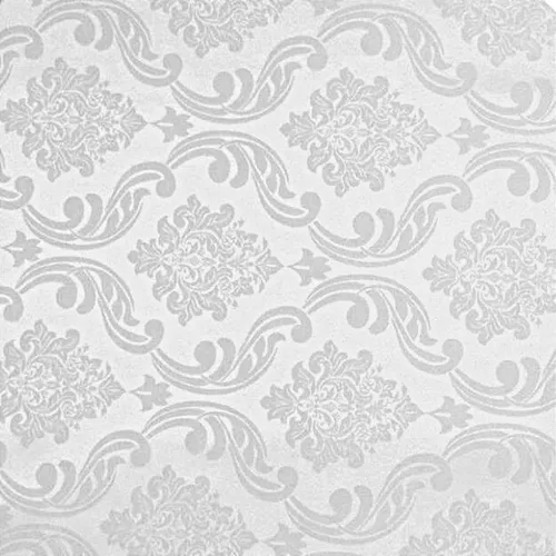 Tecido Jacquard Estampado - Colonial Branco - 2,80m de Largura
