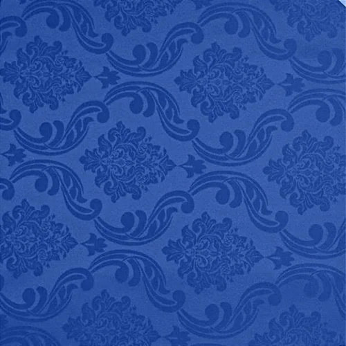 Tecido Jacquard Estampado - Colonial Azul Royal - 2,80m de Largura
