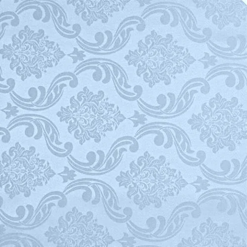 Tecido Jacquard Estampado - Colonial Azul Bebê - 2,80m de Largura