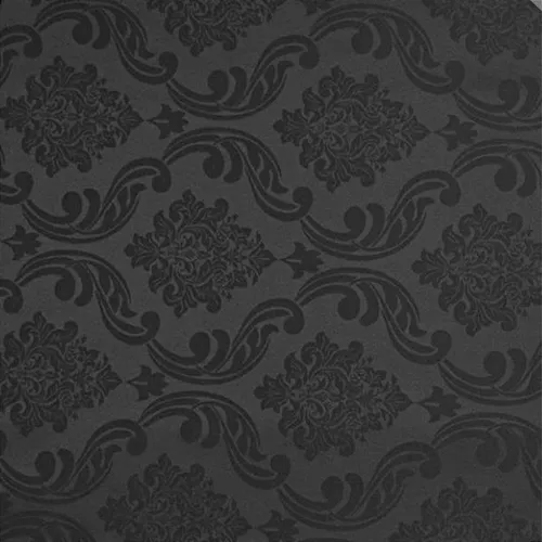 Tecido Jacquard Estampado - Colonial Preto - 2,80m de Largura
