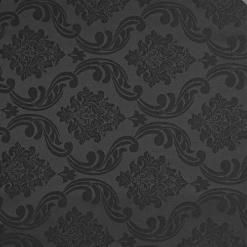 Tecido Jacquard Estampado - Colonial Preto - 2,80m de Largura