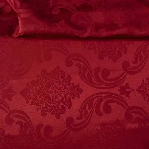Tecido Jacquard Estampado - Colonial Marsala - 2,80m de Largura