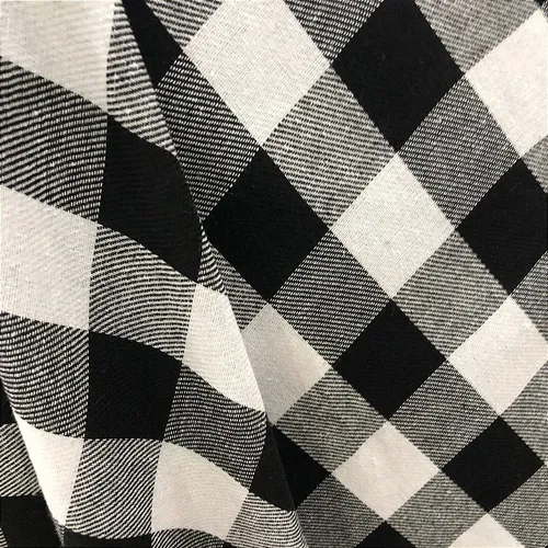 Flanela Xadrez Cachá - Branco e Preto