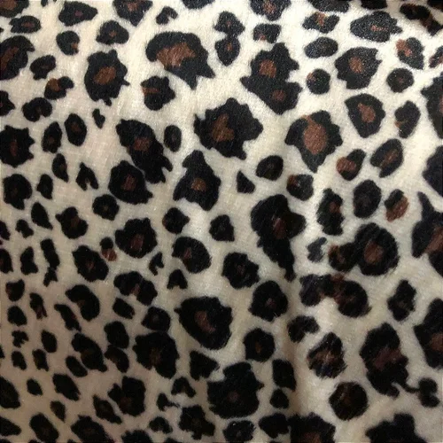 Tecido Velboa Pelúcia Estampado - Onça Cinza - 1,50m de Largura