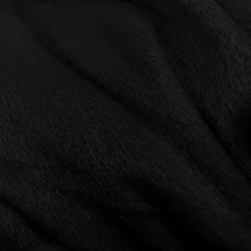 Tecido Velboa Pelúcia - Preto - 1,50m de Largura